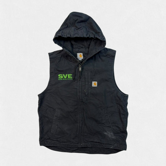 Carhartt hooded workwear vest jacket (L)