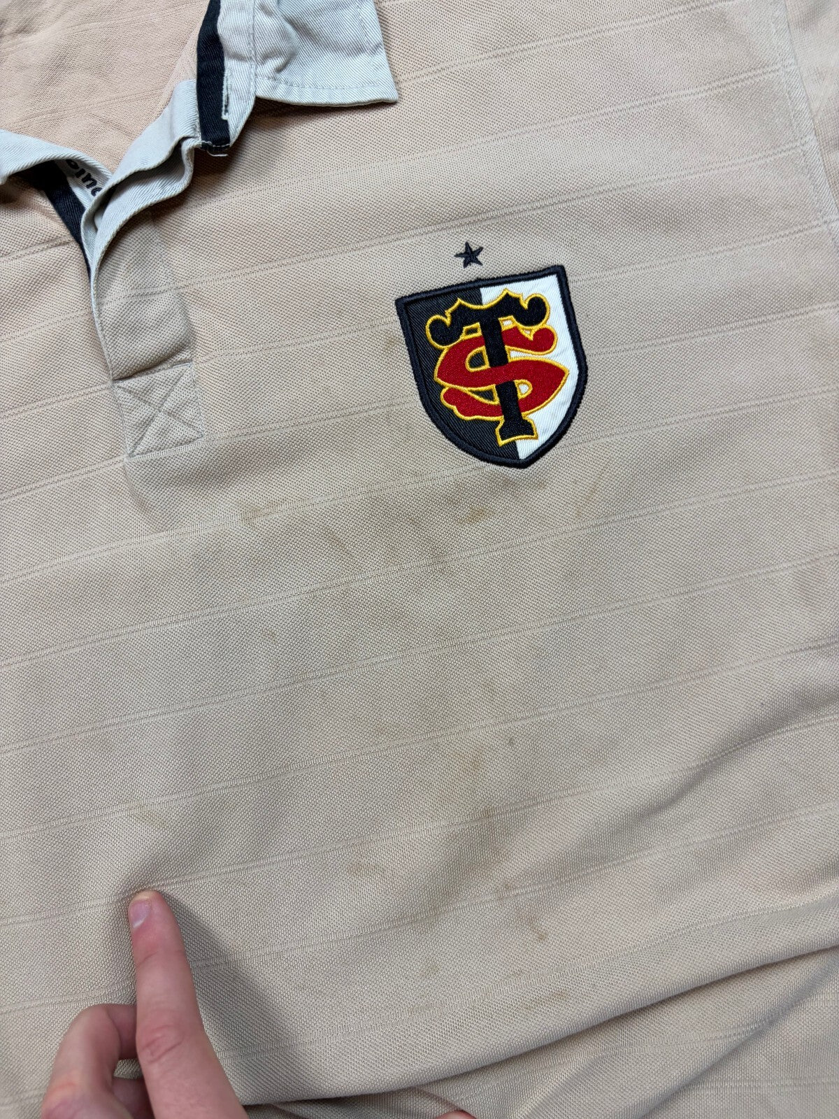 Vintage Stade Toulousain 2002/03 Nike supporters rugby polo shirt (L)