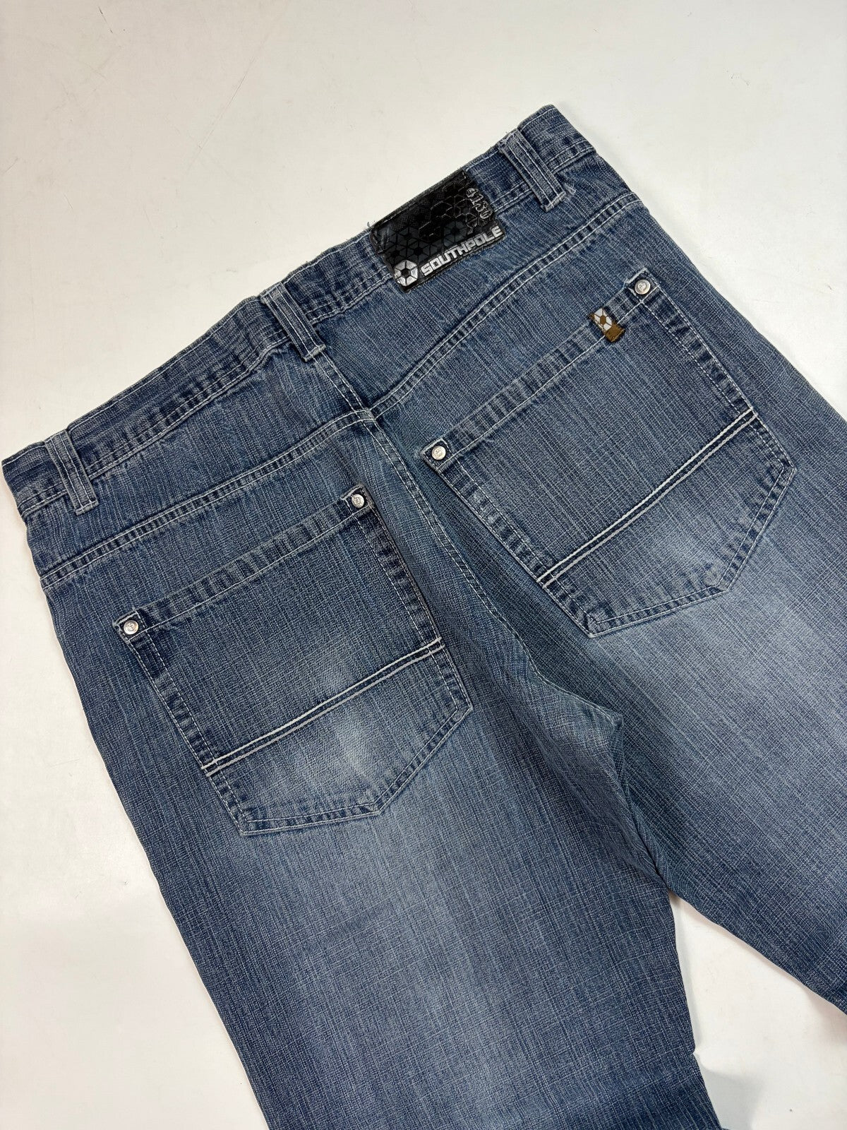 Vintage Southpole skateboarding baggy hip hop jeans (W38)