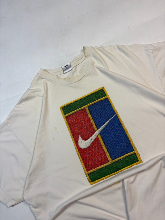 Vintage 90s Nike court centre logo tee (XXL)