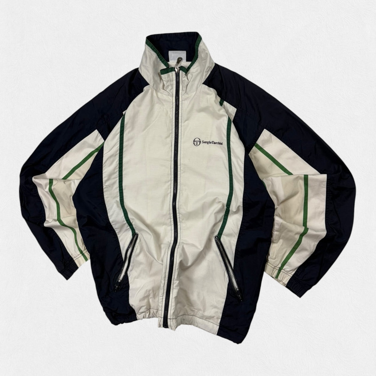 Vintage Y2K Sergio Tacchini colour block track jacket (L)