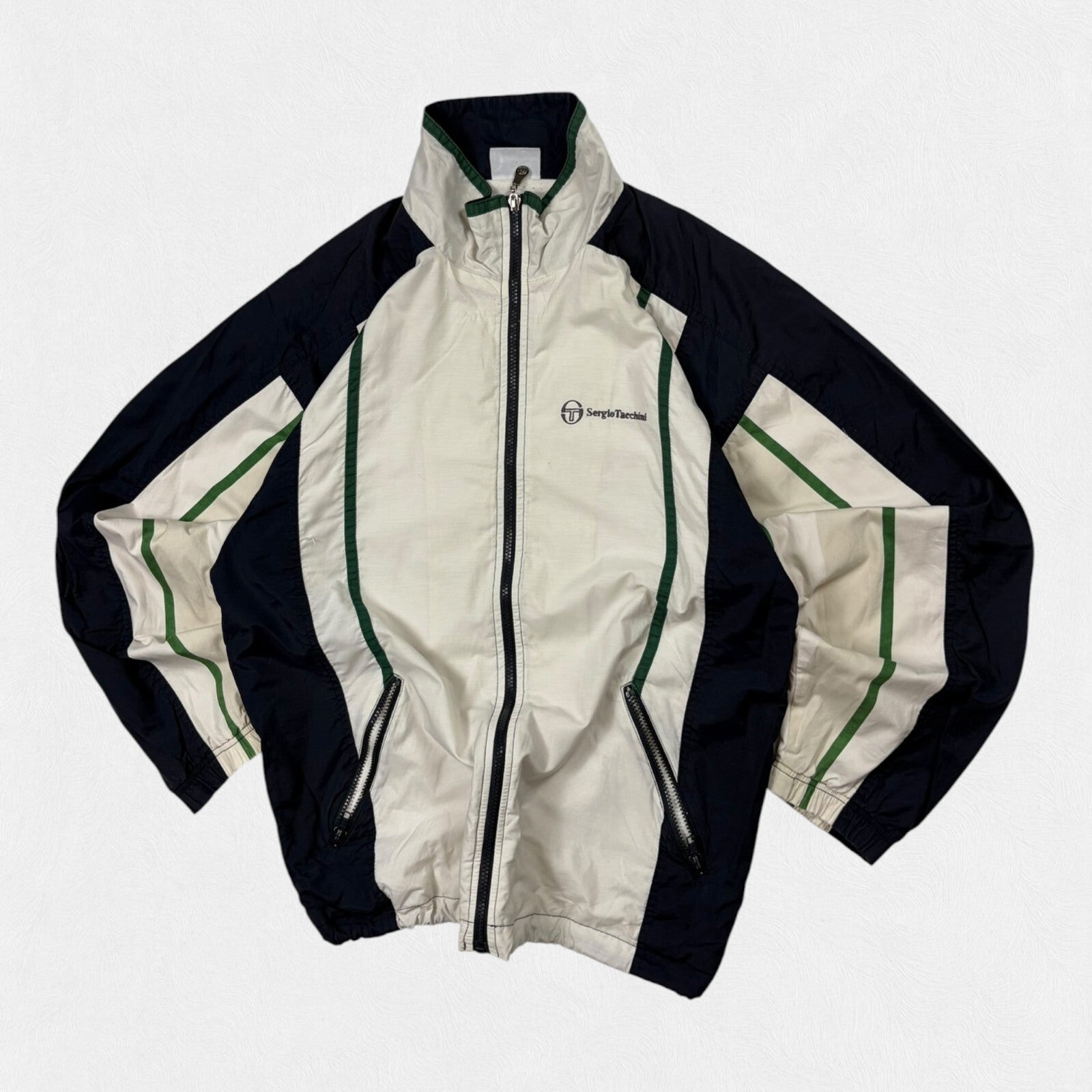 Vintage Y2K Sergio Tacchini colour block track jacket (L)