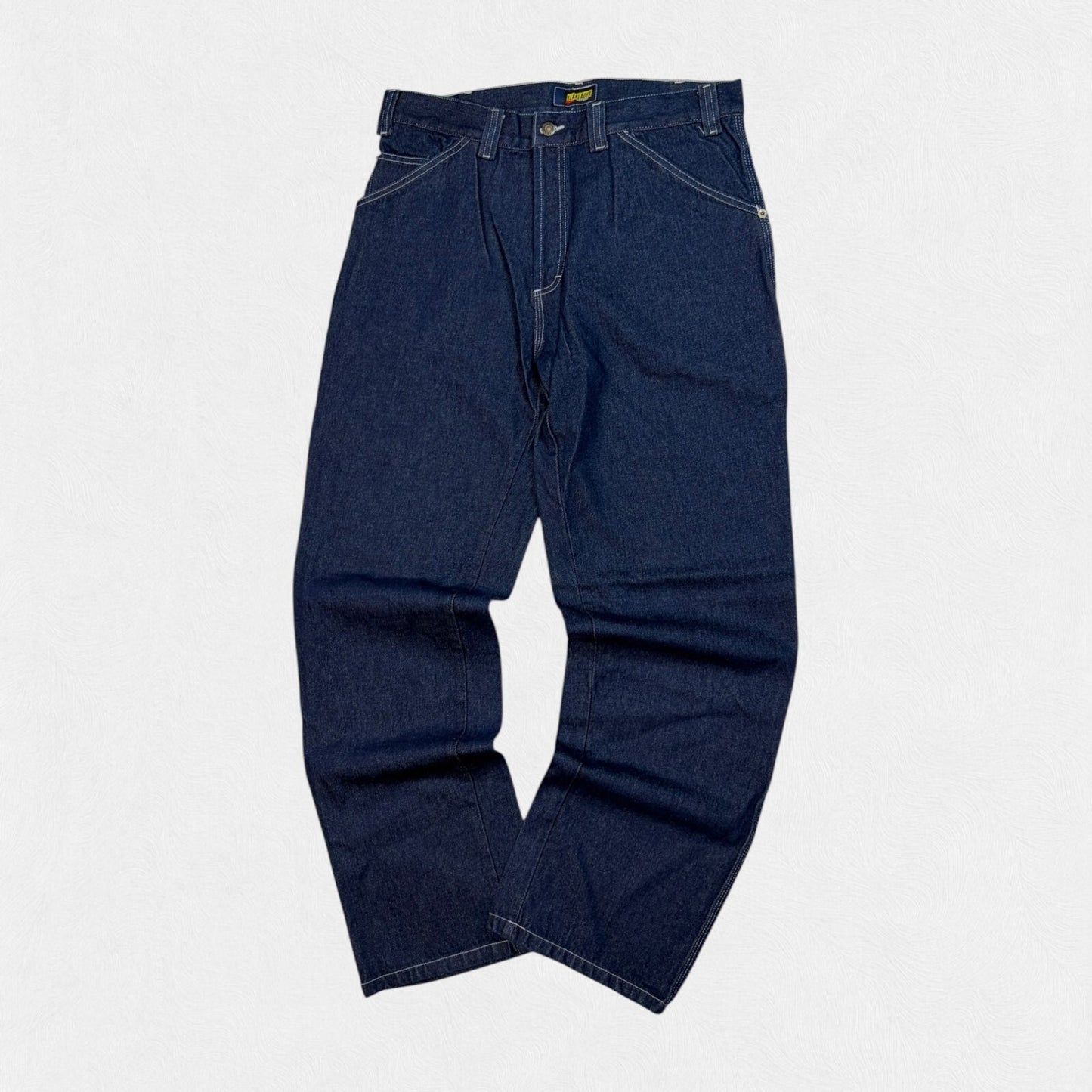 Baggy carpenter raw denim jeans (W34)