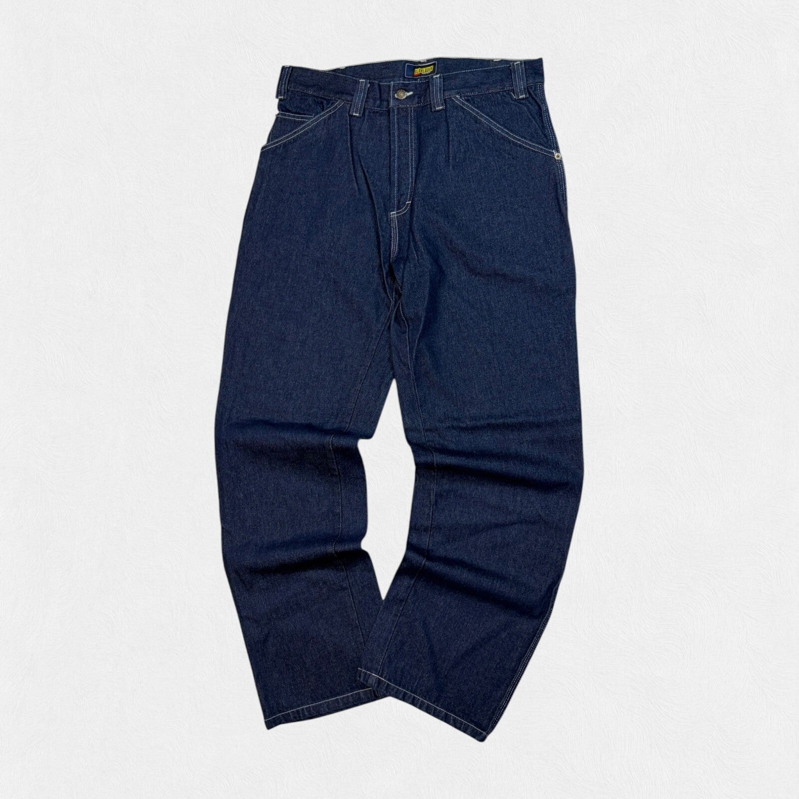 Baggy carpenter raw denim jeans (W34)
