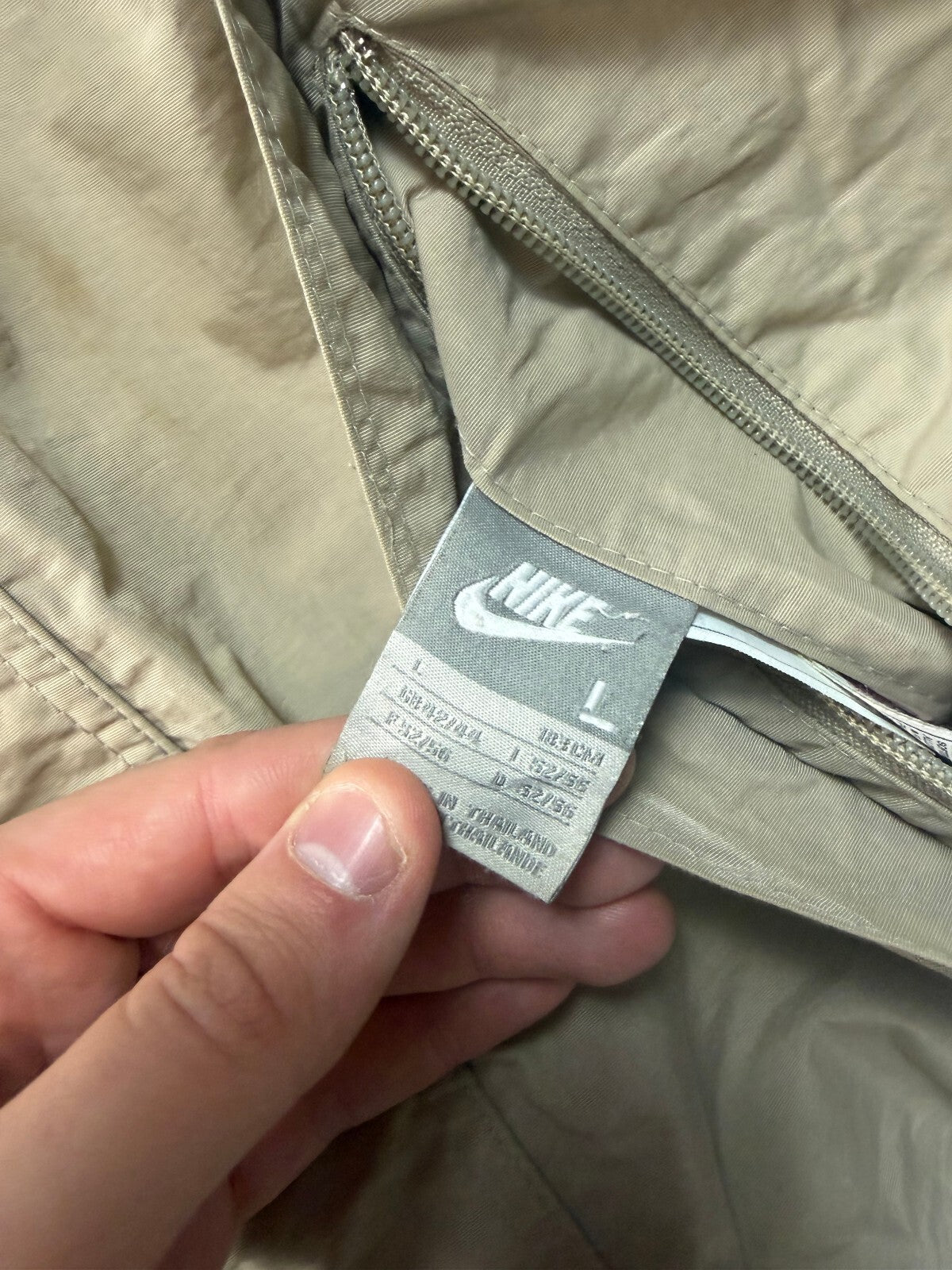 Vintage Y2K Nike reversible fleece hooded jacket (L)