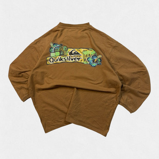 Vintage Y2K Quiksilver surfwear graphic sweatshirt (XL)