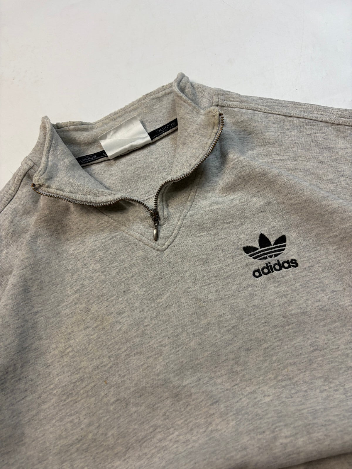 Vintage 90s adidas originals quarter zip sweatshirt (M)