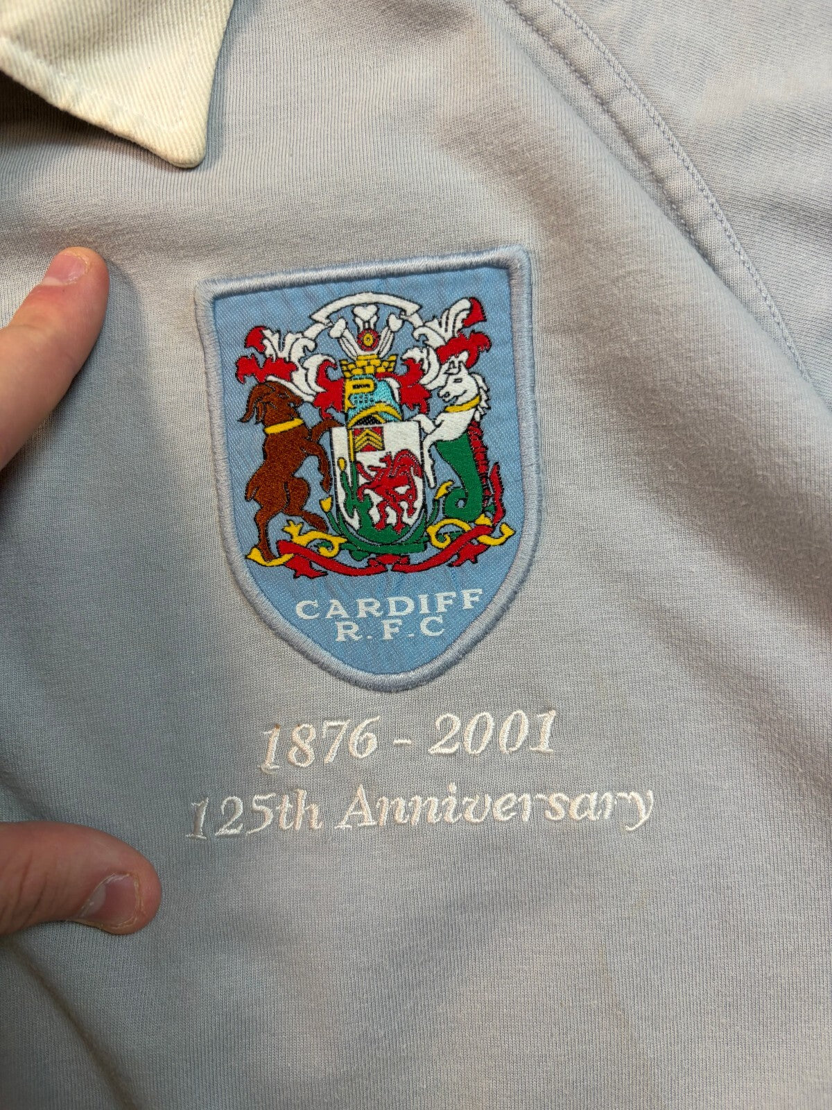 Vintage Cardiff RFC 2000/01 Fila rugby union shirt (XL)