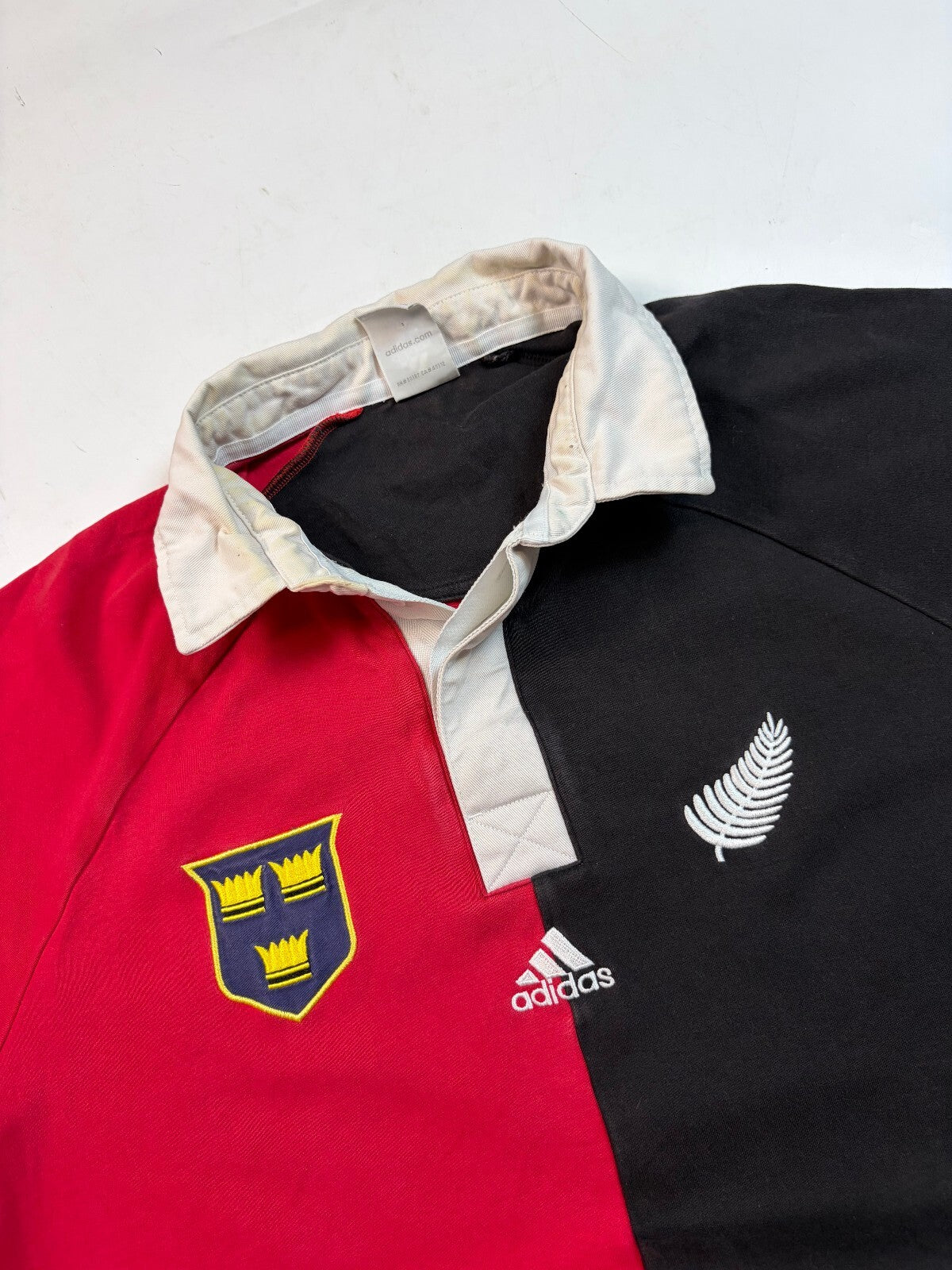 Vintage Munster v New Zealand 1978 Adidas rugby shirt (S)