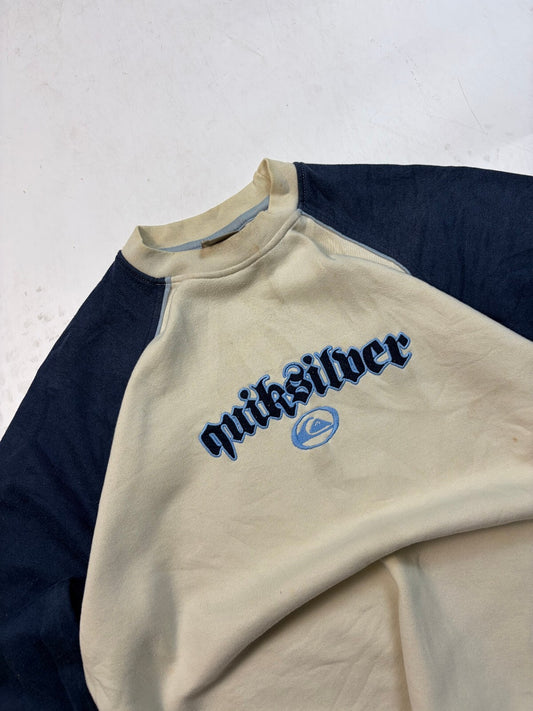 Vintage Y2K Quiksilver surfing spell out sweatshirt (S)