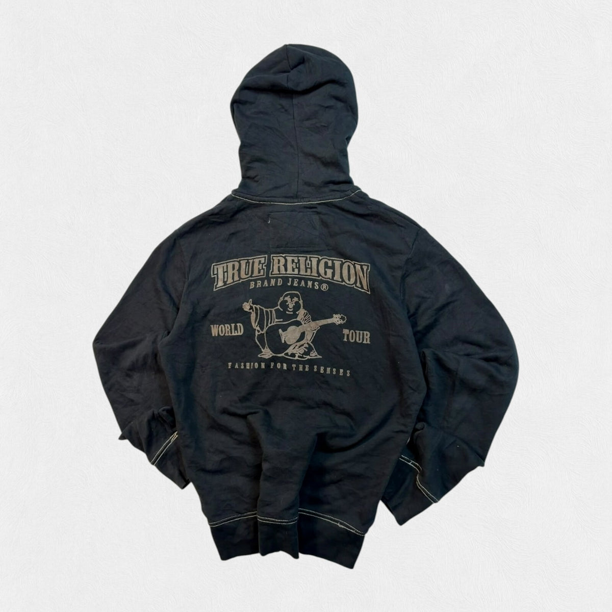 Vintage Y2K True religion Buddha zip up hoodie (S)
