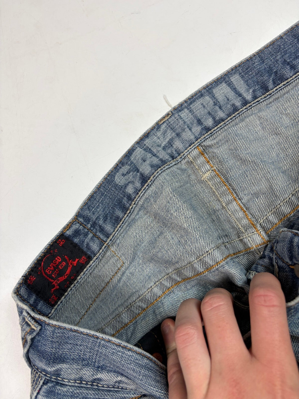 Vintage Y2K Evisu baggy hip hop jeans (W36)