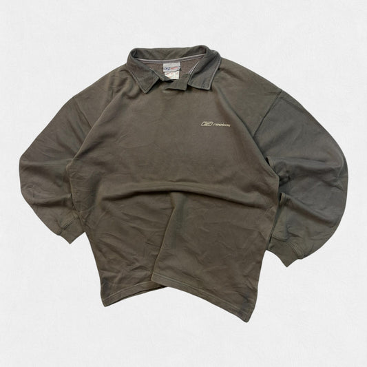 Vintage Y2K Reebok collared sweatshirt (M)