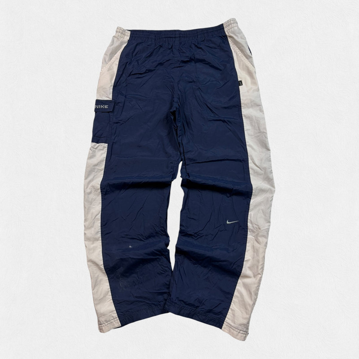 Vintage Y2K Nike side stripe baggy track pants (XL)