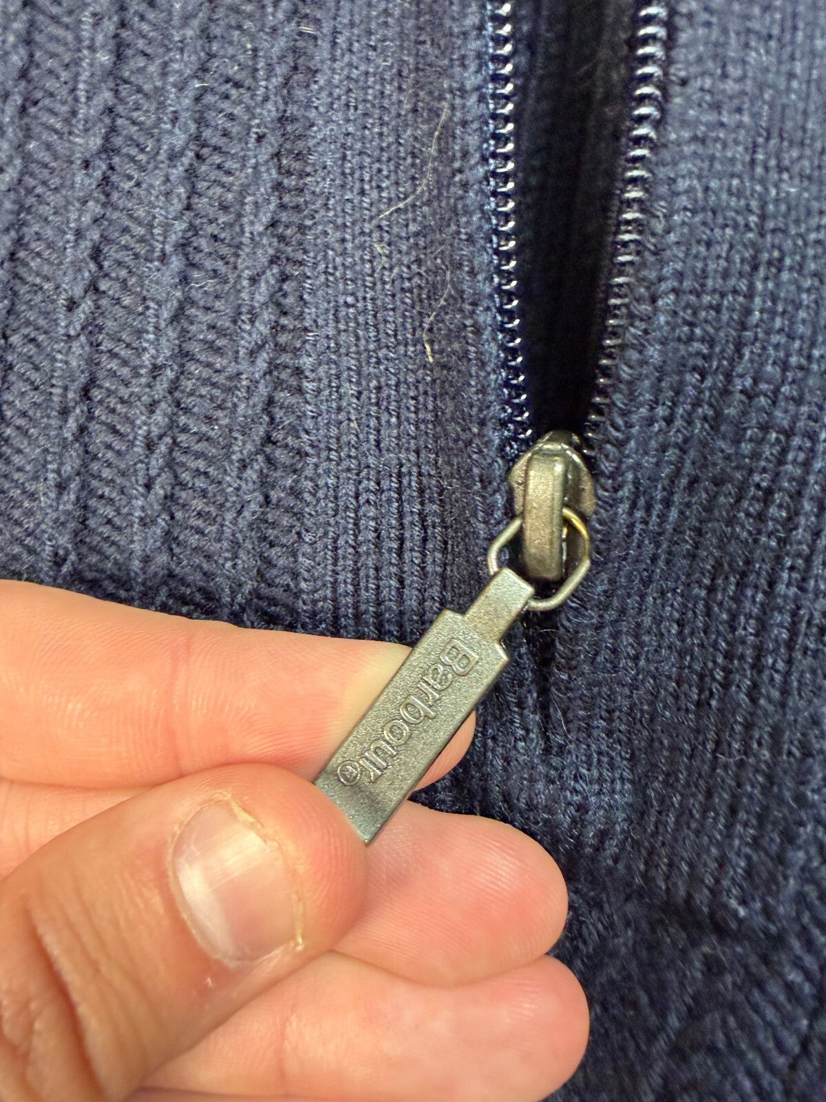 Barbour quarter zip boatman fisherman knit sweater (L)