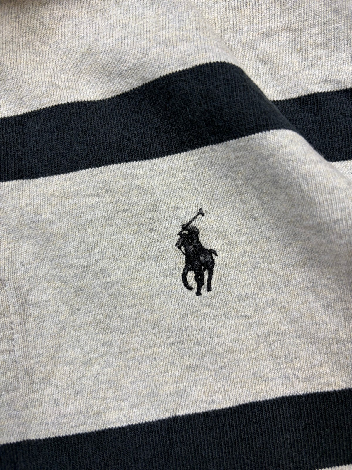 Vintage Y2K Ralph Lauren striped rugby polo shirt (S)