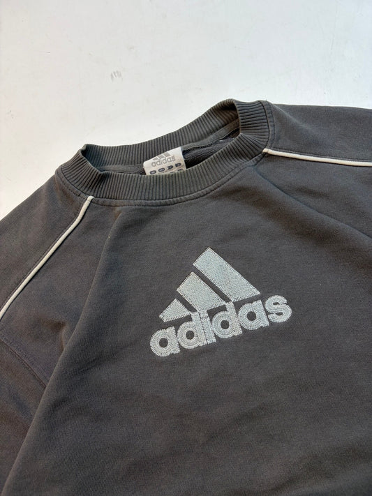 Vintage Y2K Adidas centre logo sweatshirt (M)
