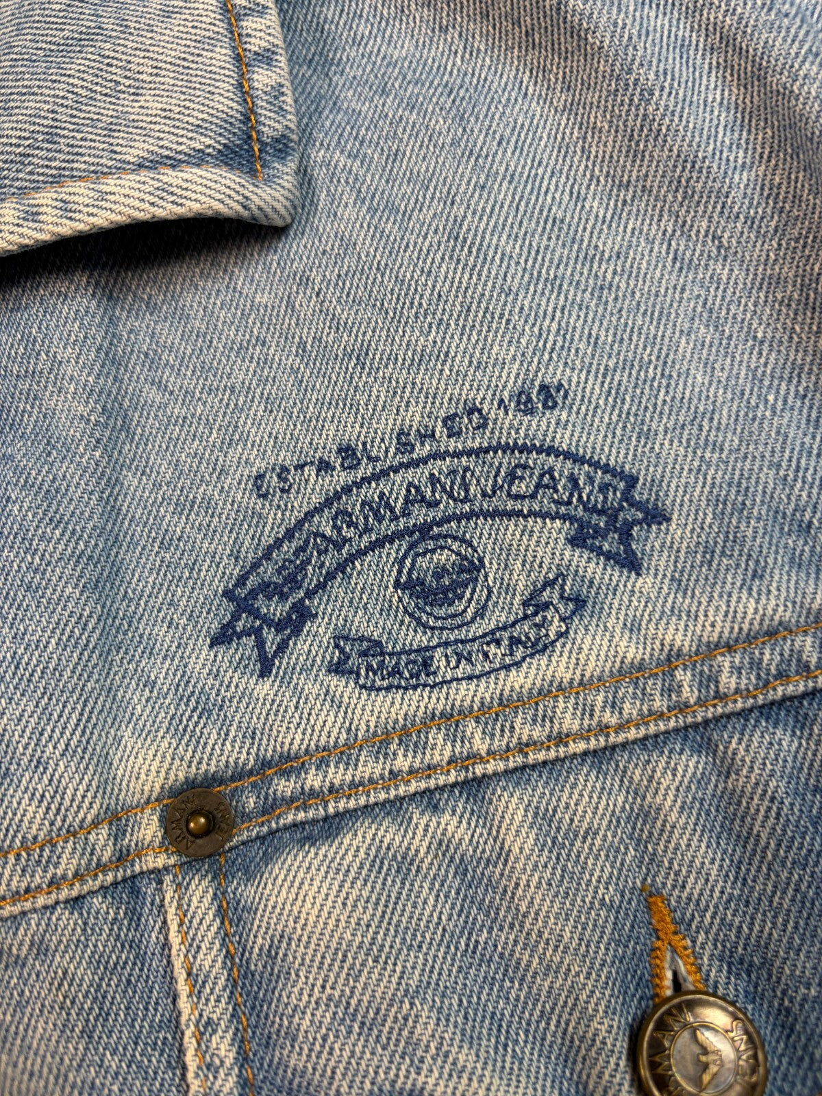 Vintage Y2K Armani jeans denim jacket (M)