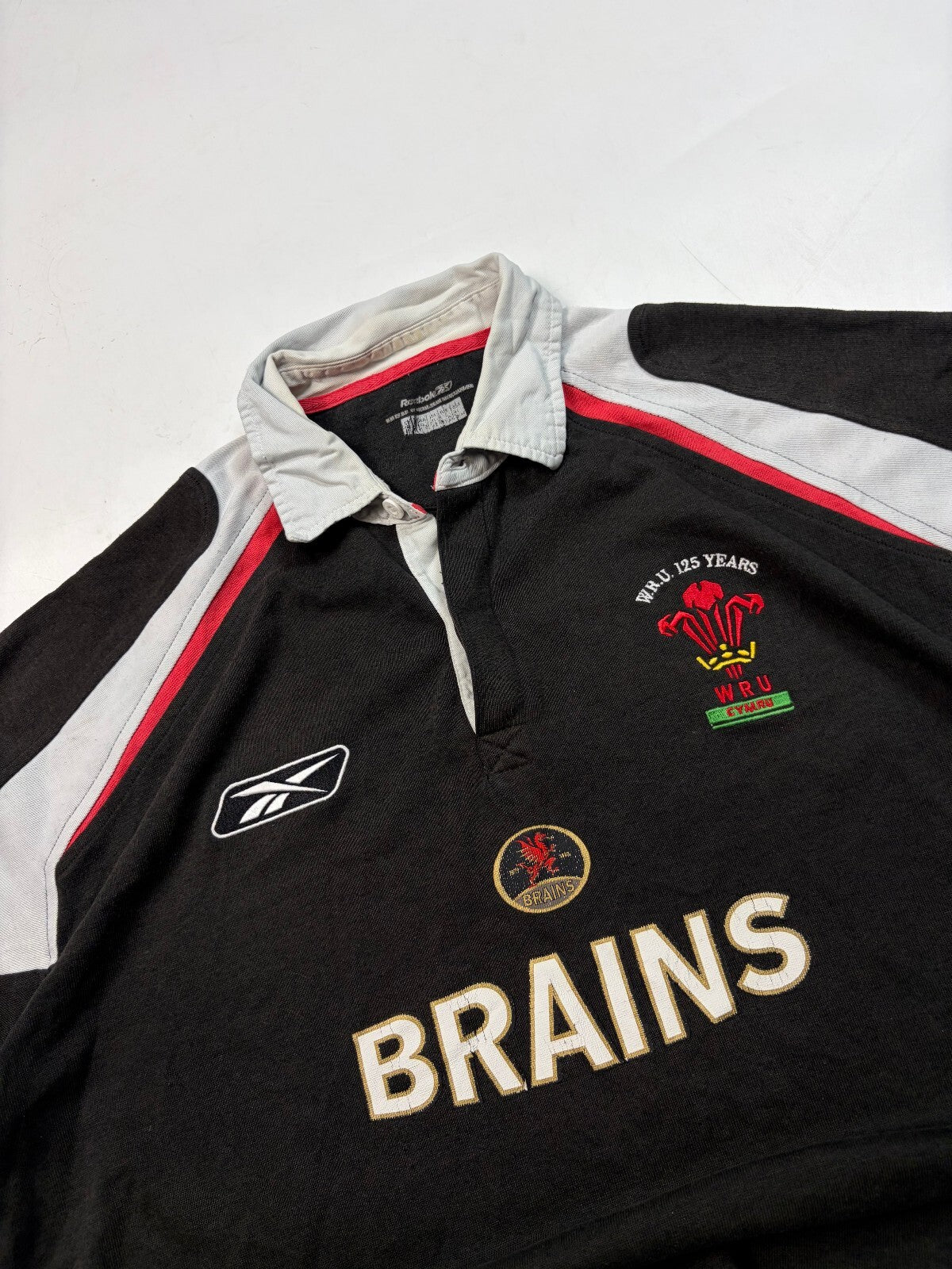 Vintage Wales 2005/06 Reebok anniversary rugby shirt (L)