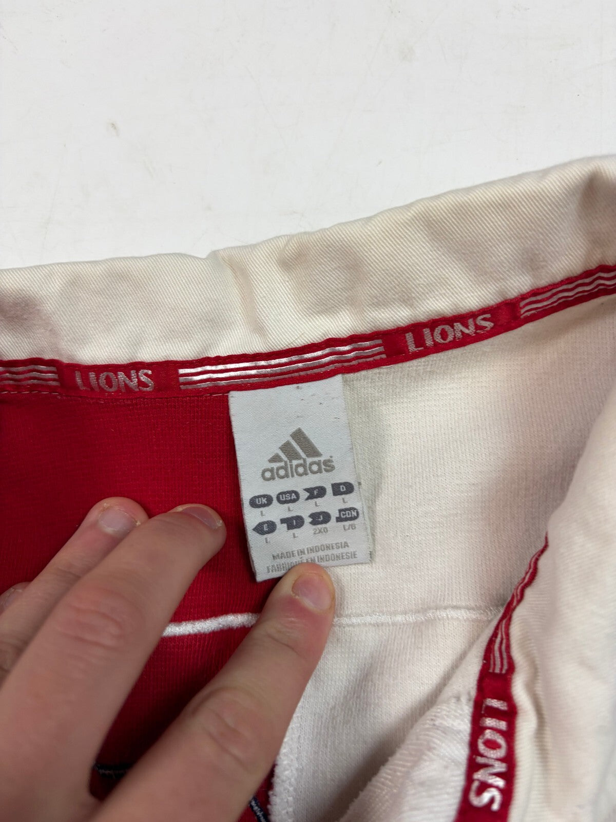 Vintage British & Irish Lions 2005 Adidas rugby union shirt (L)