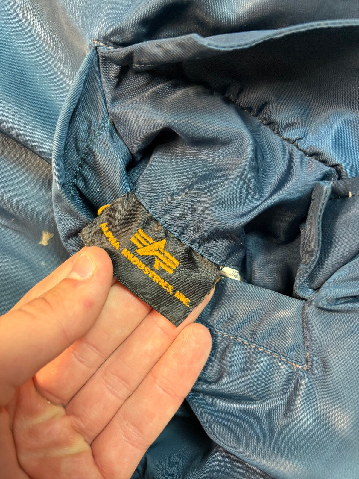 Vintage Alpha Industries MA-1 flight bomber jacket (M)