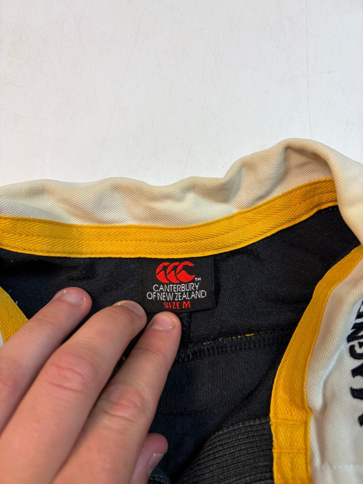 Vintage London Wasps 2007/08 Canterbury home rugby shirt (M)