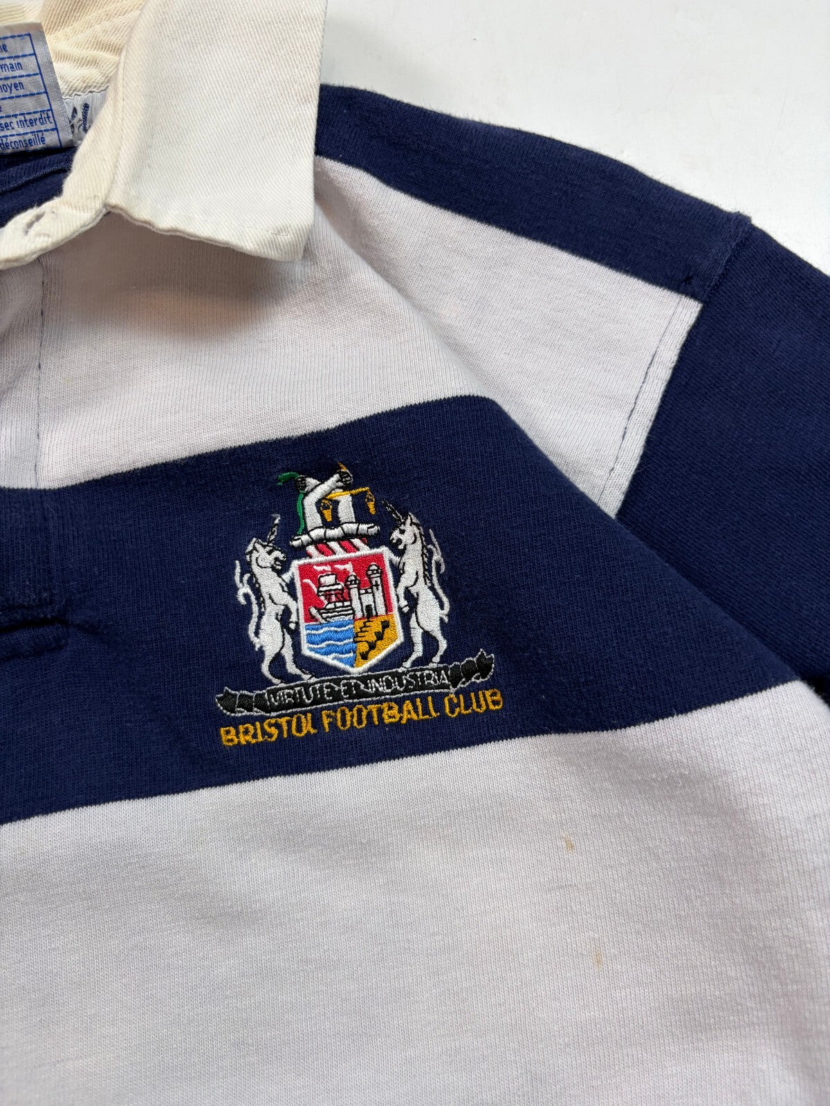 Vintage 80s Bristol home rugby union shirt (L)