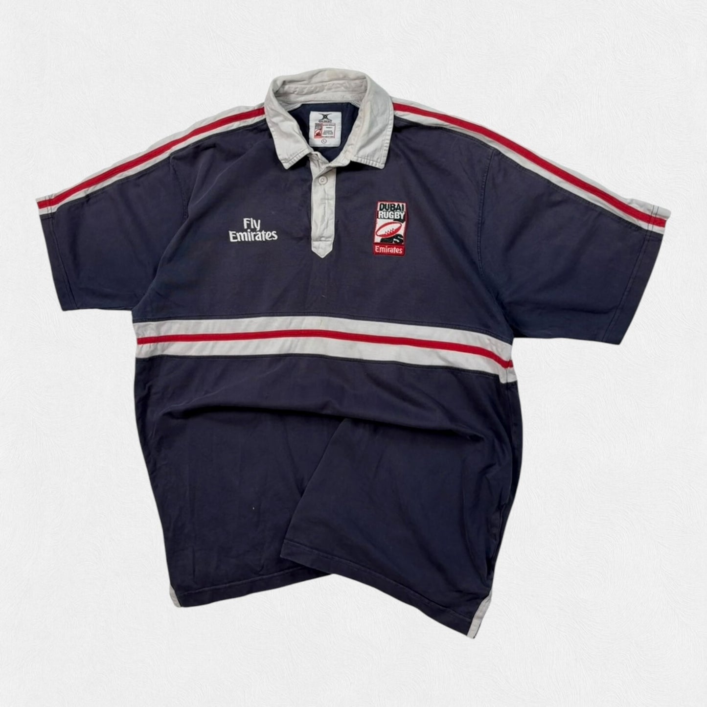 Vintage Dubai Sevens Gilbert rugby shirt (L)