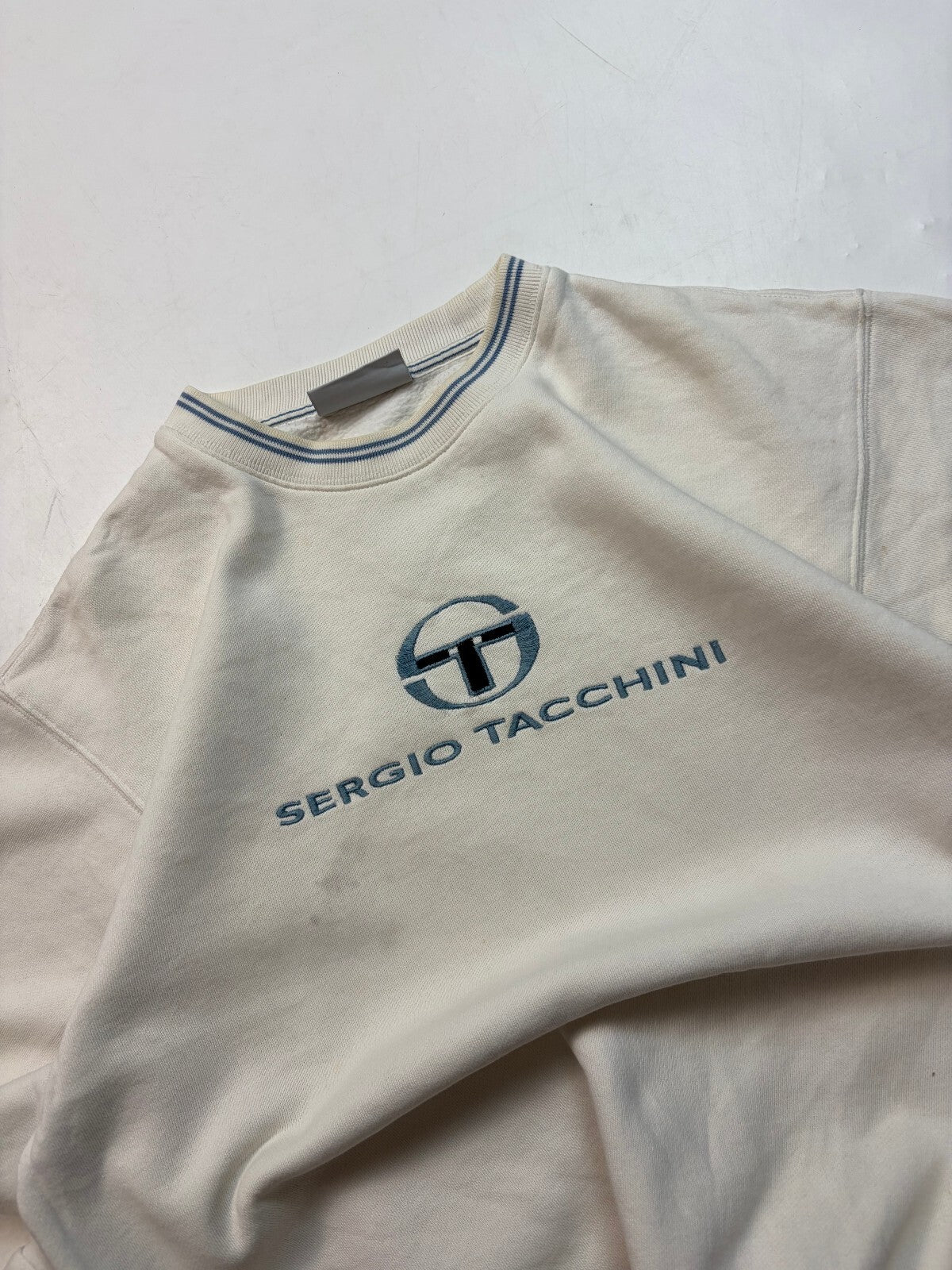 Vintage Sergio Tacchini spell out sweatshirt (S)
