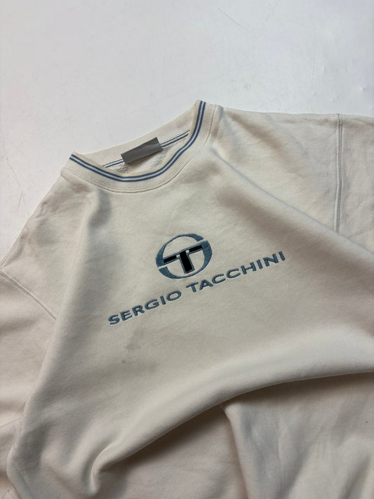 Vintage Sergio Tacchini spell out sweatshirt (S)