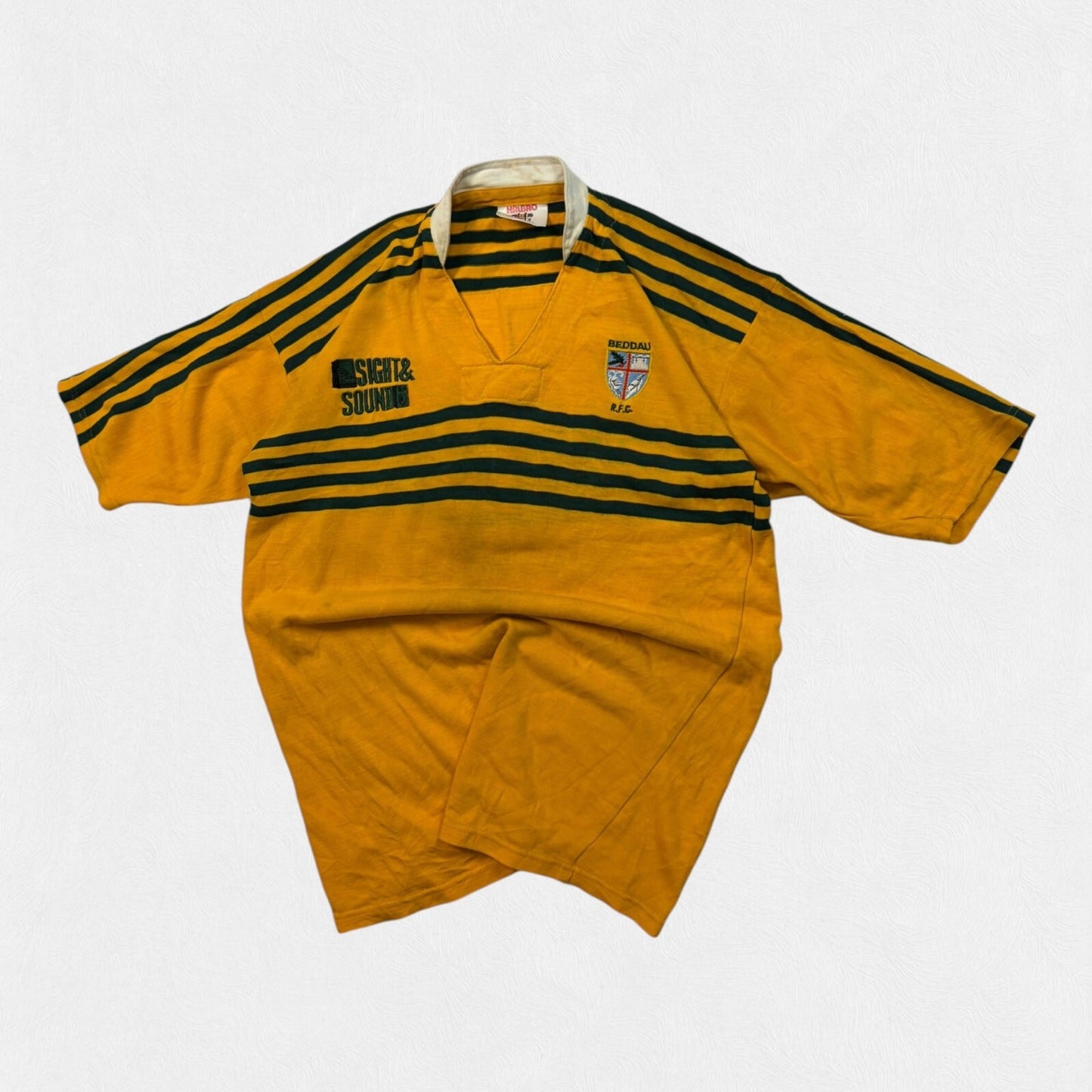Vintage 80s Beddau Halbro rugby union shirt (L)