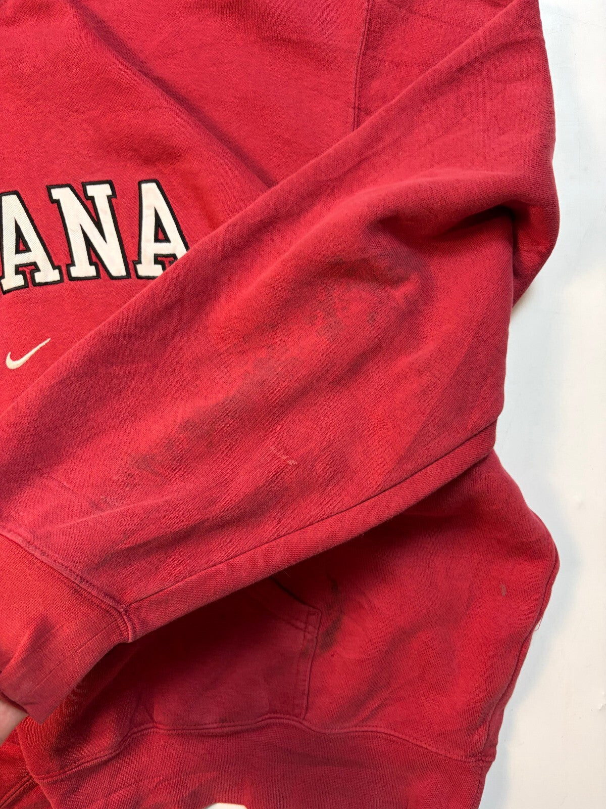 Vintage Y2K Nike Indiana centre swoosh hoodie (XXL)