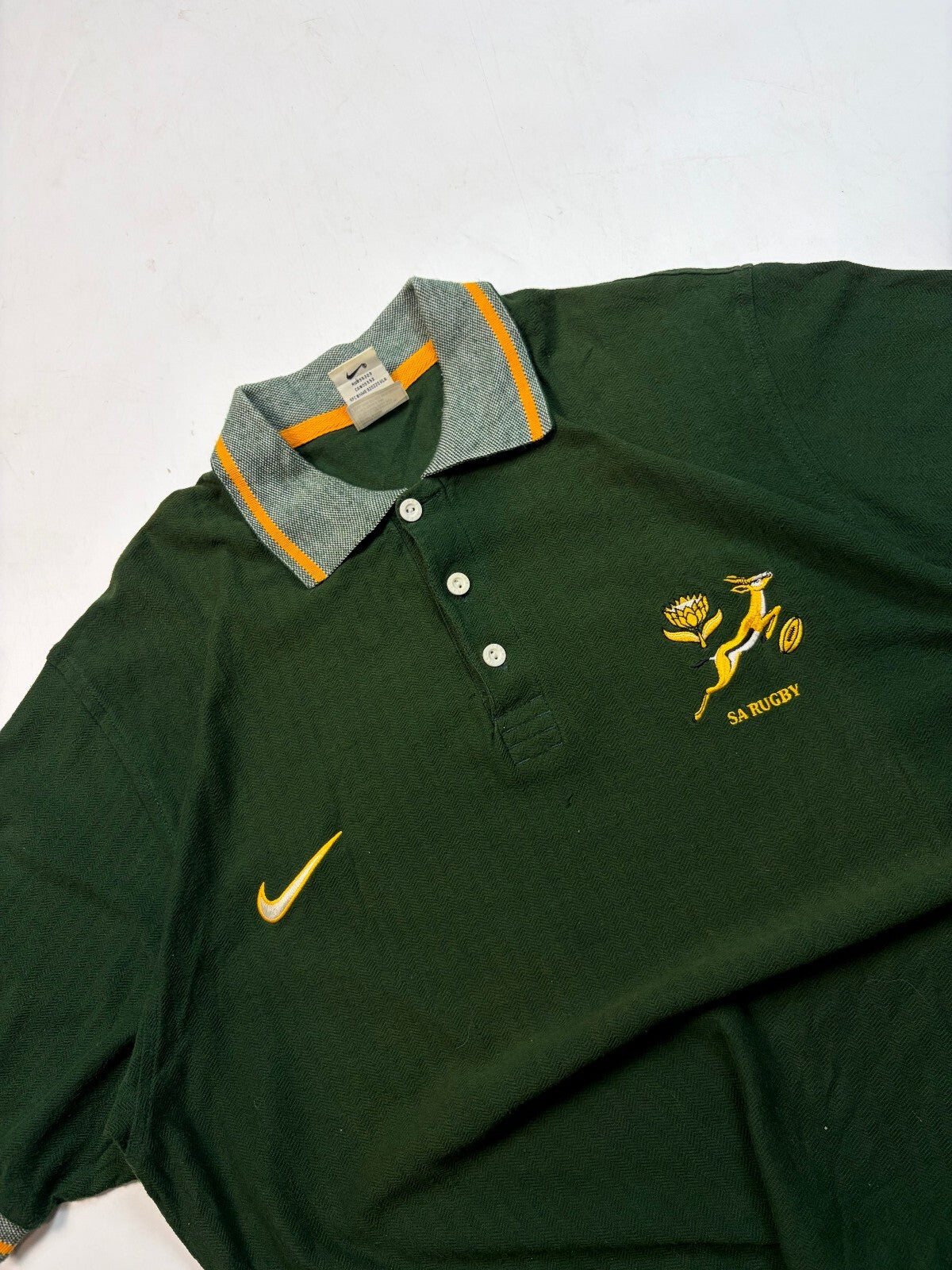 Vintage South Africa 1997-99 Nike rugby polo shirt (XL)