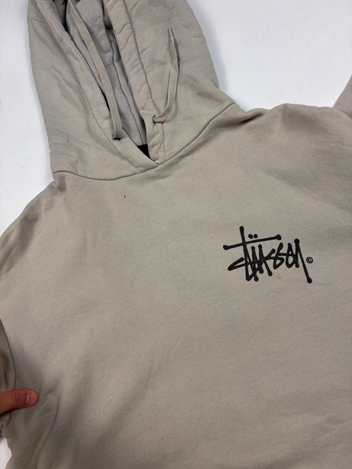 Stussy script spell out hoodie (M)