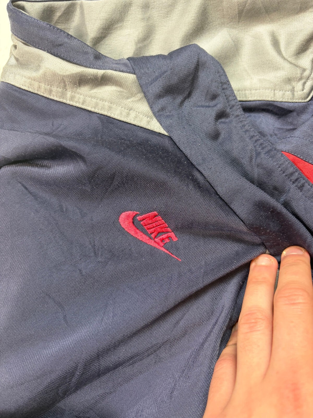 Vintage 90s Nike colour block abstract track jacket (L)