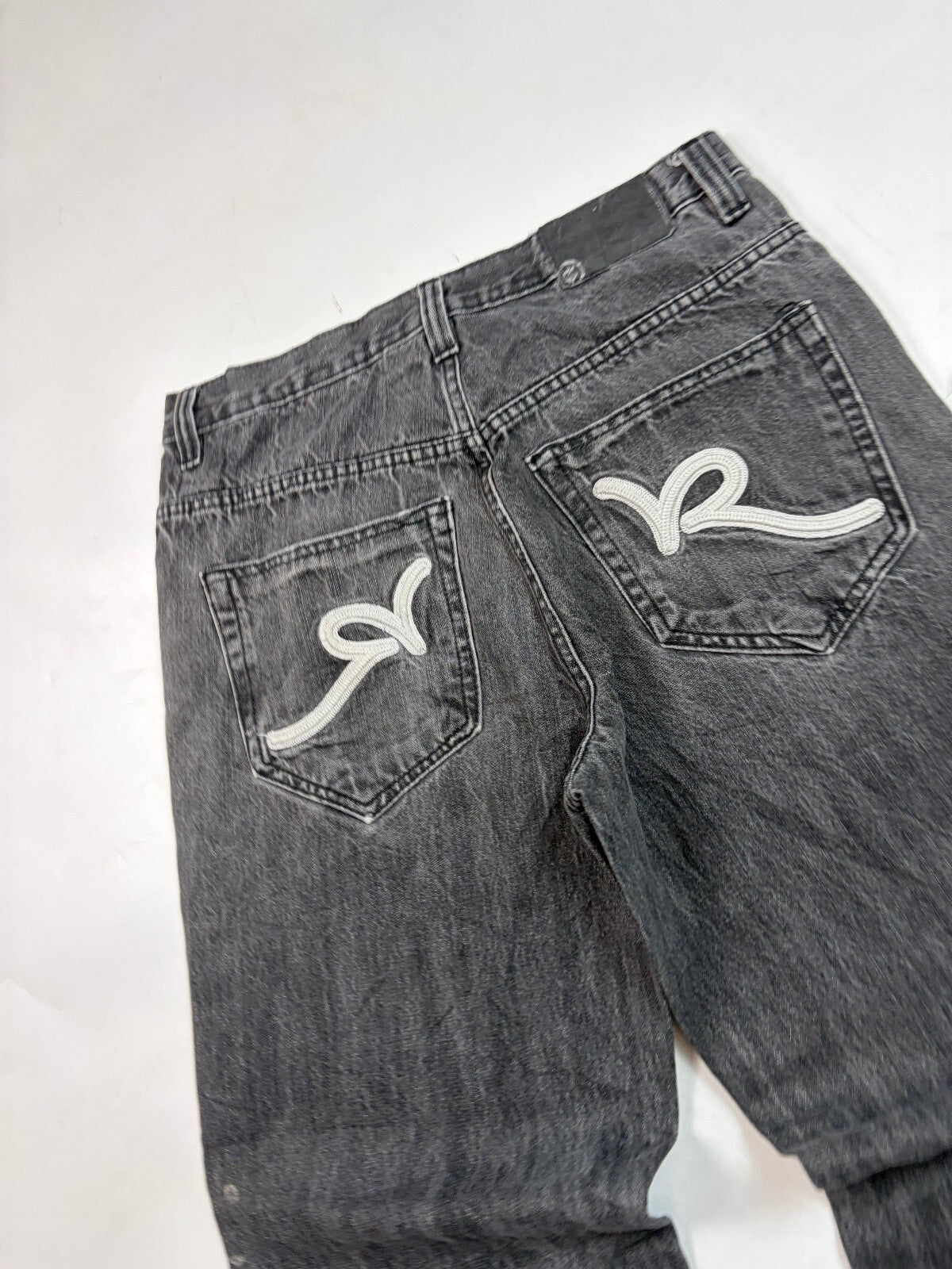 Vintage Y2K Rocawear cropped baggy hip hop jeans (W32)
