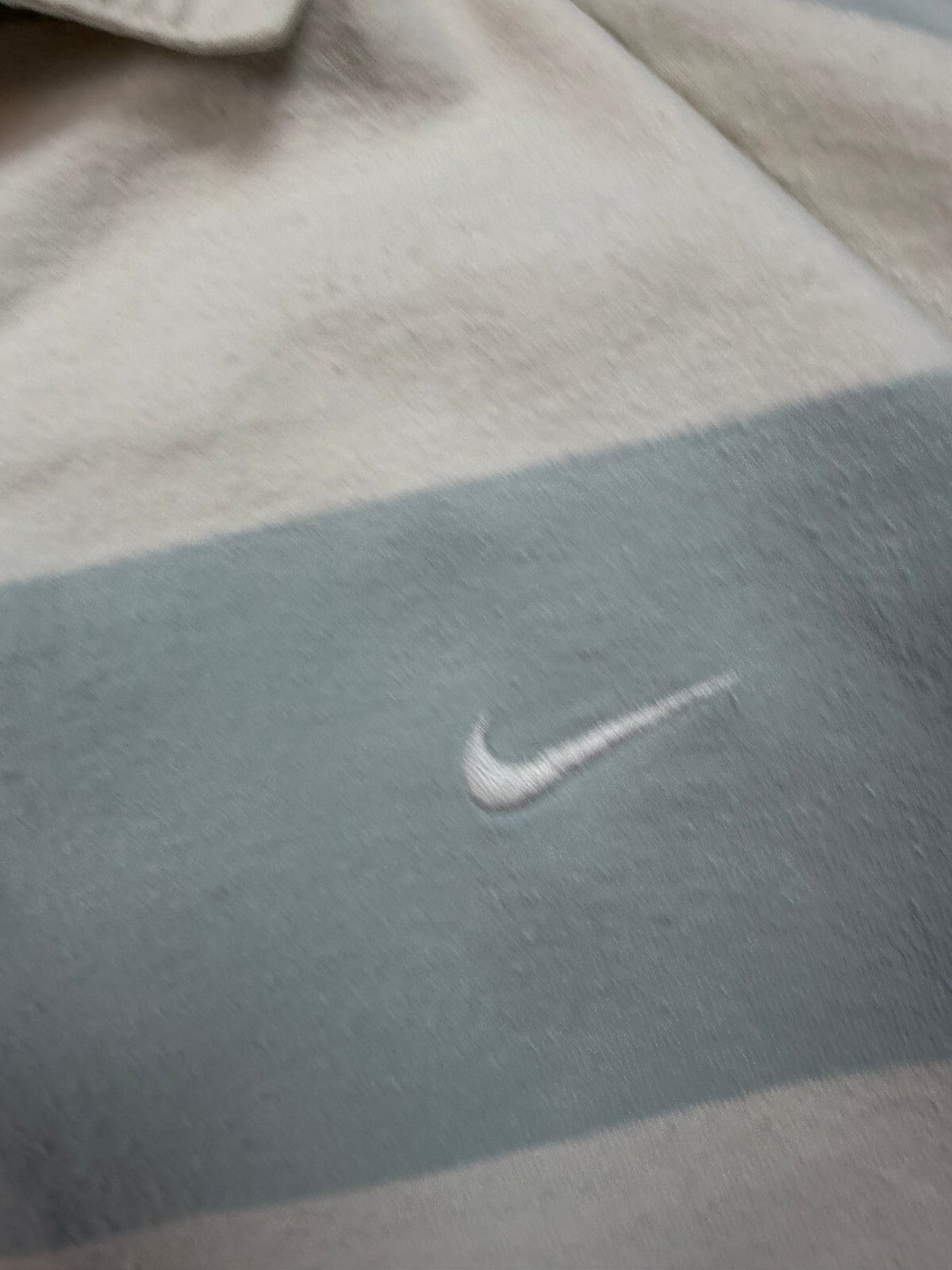 Vintage Y2K Nike striped rugby polo shirt (XL)
