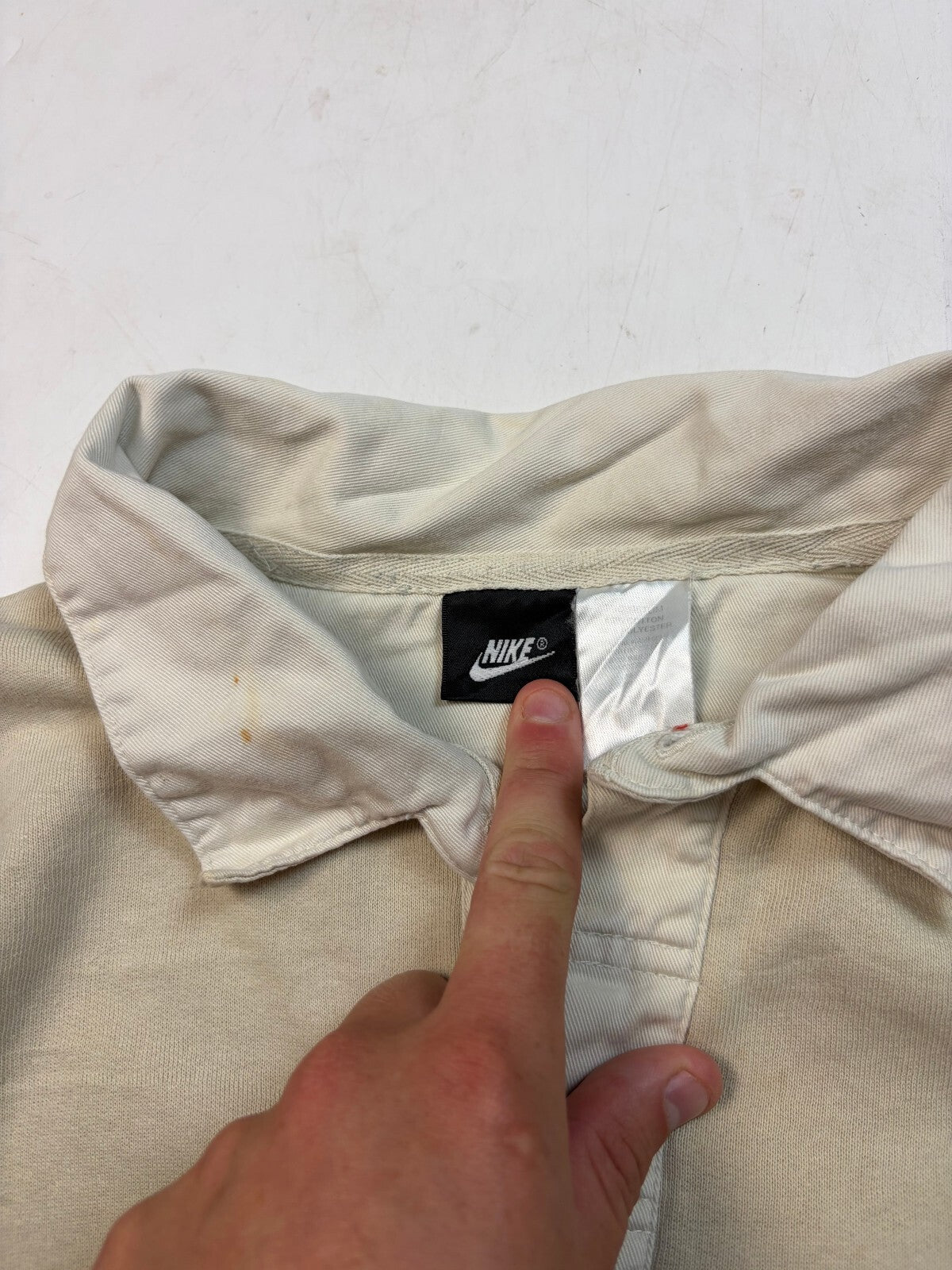 Vintage 90s Nike rugby polo shirt (L)
