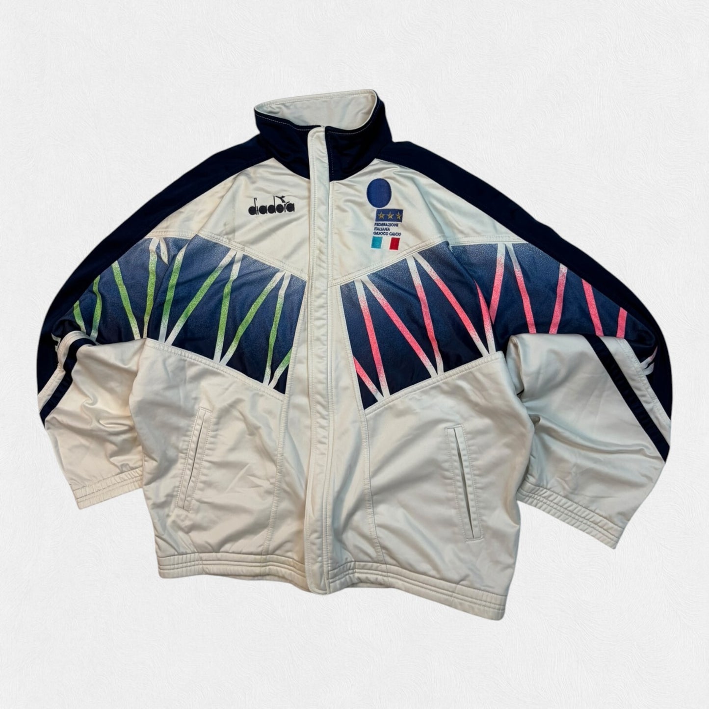 Vintage 90s Italy 1993/94 Diadora football track jacket (M)