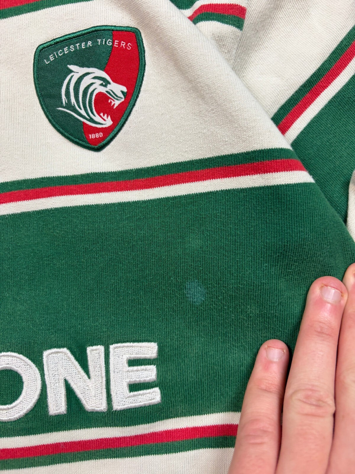 Vintage Leicester Tigers 2007/08 Cotton Traders rugby shirt (M)