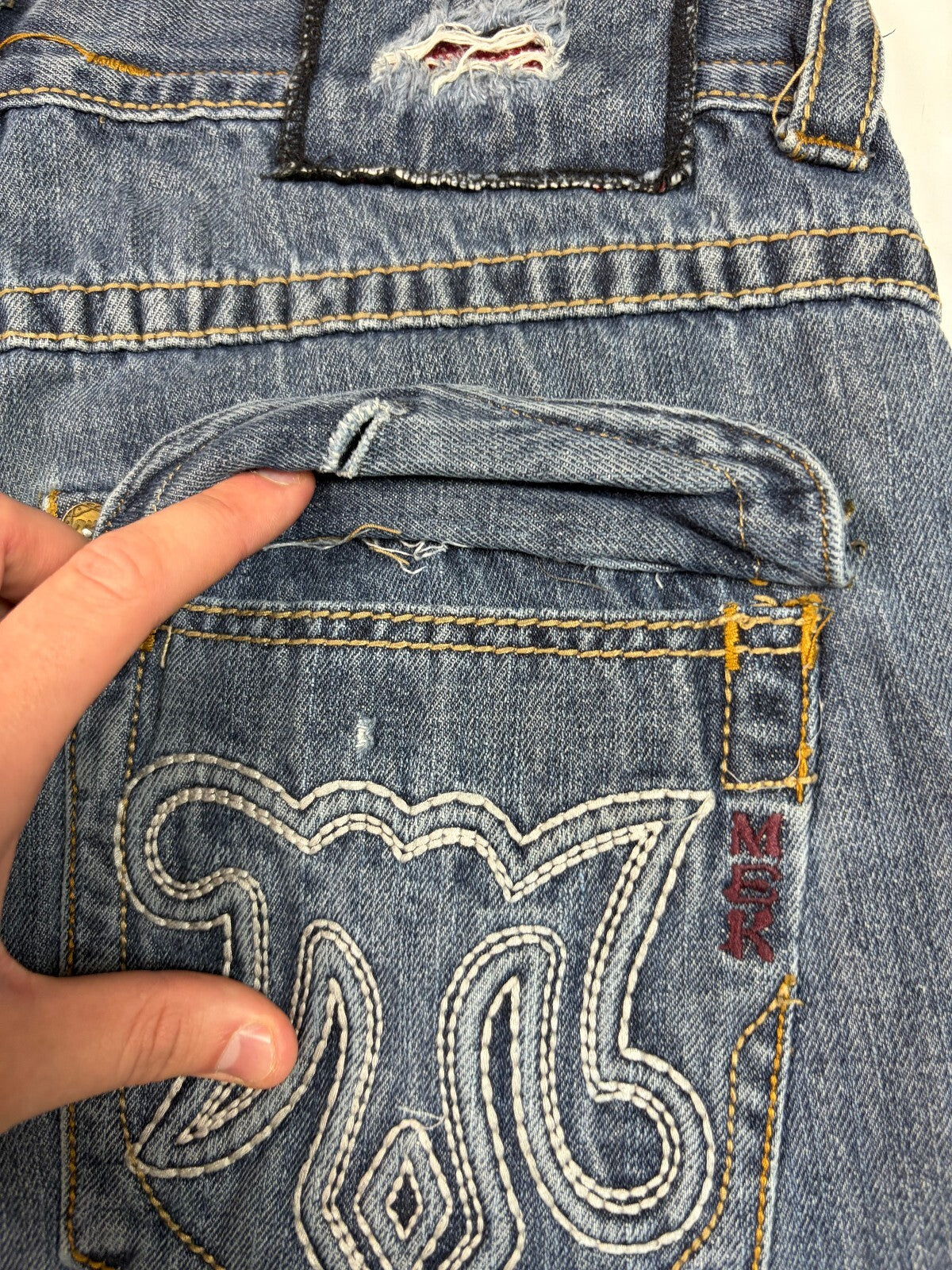 Vintage Y2K MEK baggy hip hop jeans (W34)