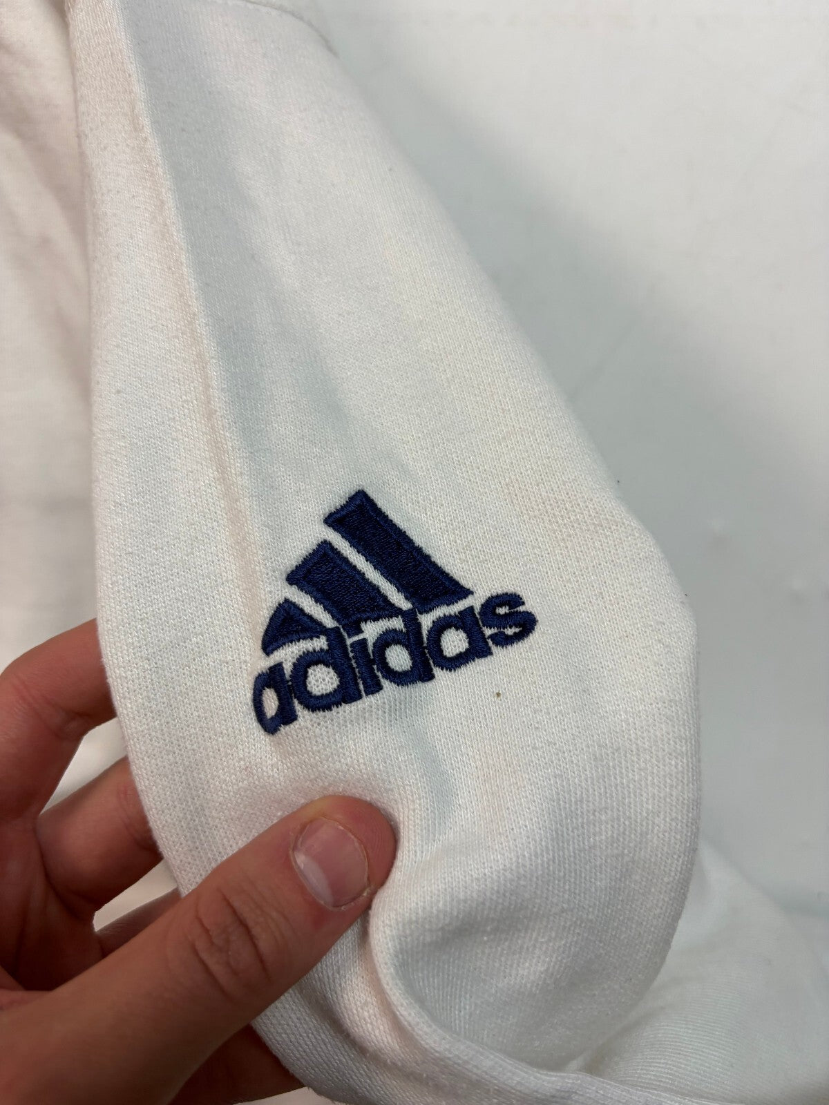 Vintage 90s adidas centre logo hoodie (L)