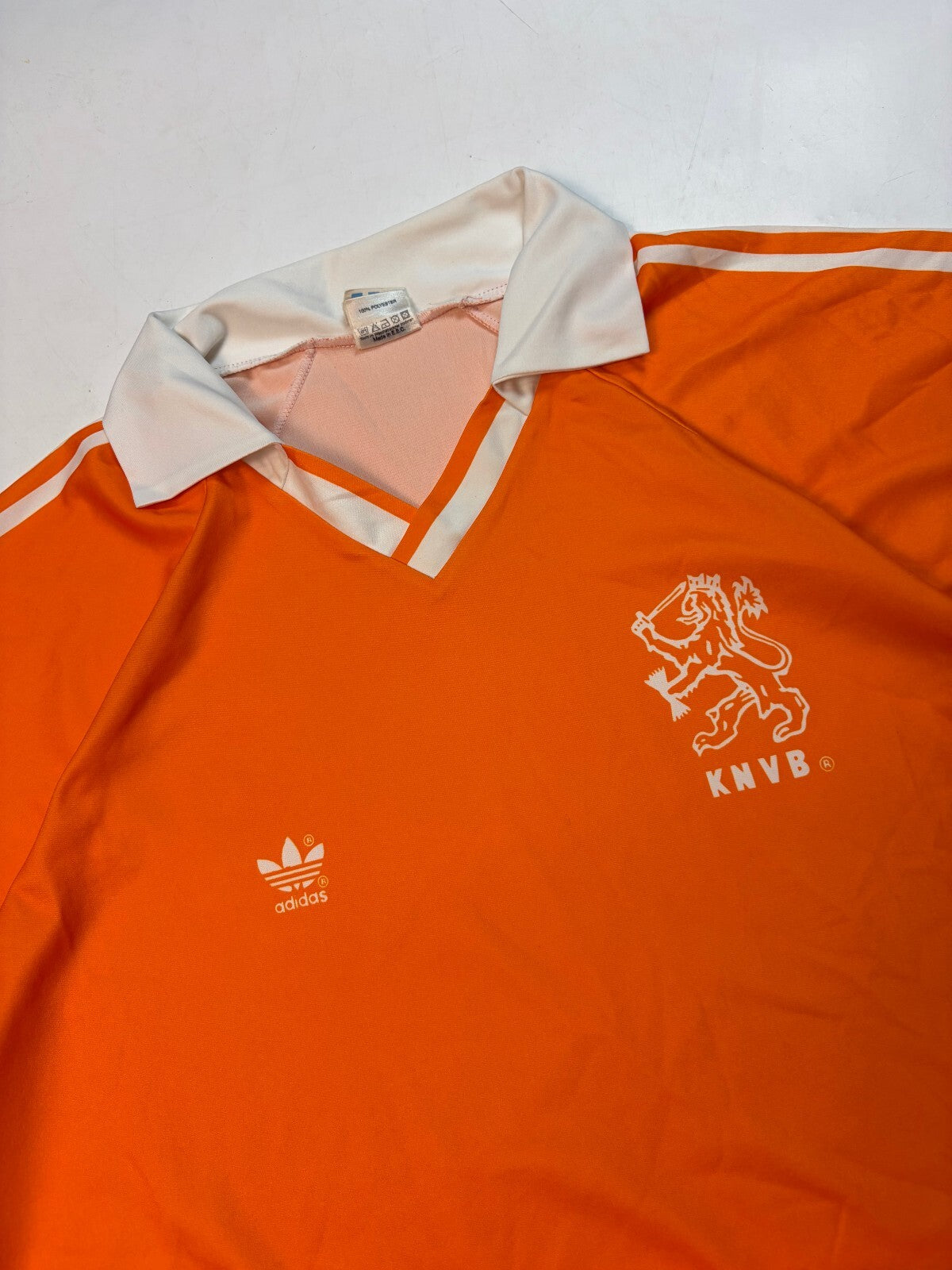 Vintage Netherlands 1990-92 Adidas home football shirt (L)
