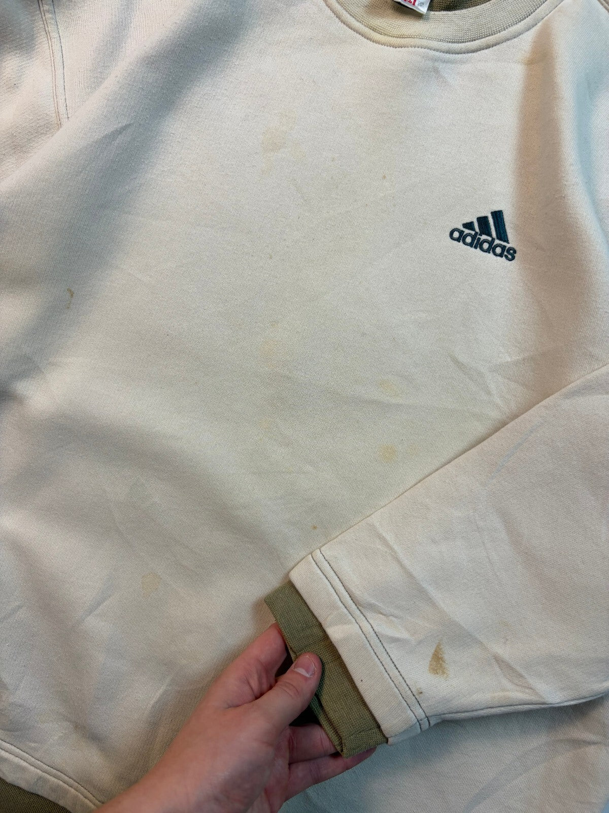 Vintage 90s adidas small logo sweatshirt (L)