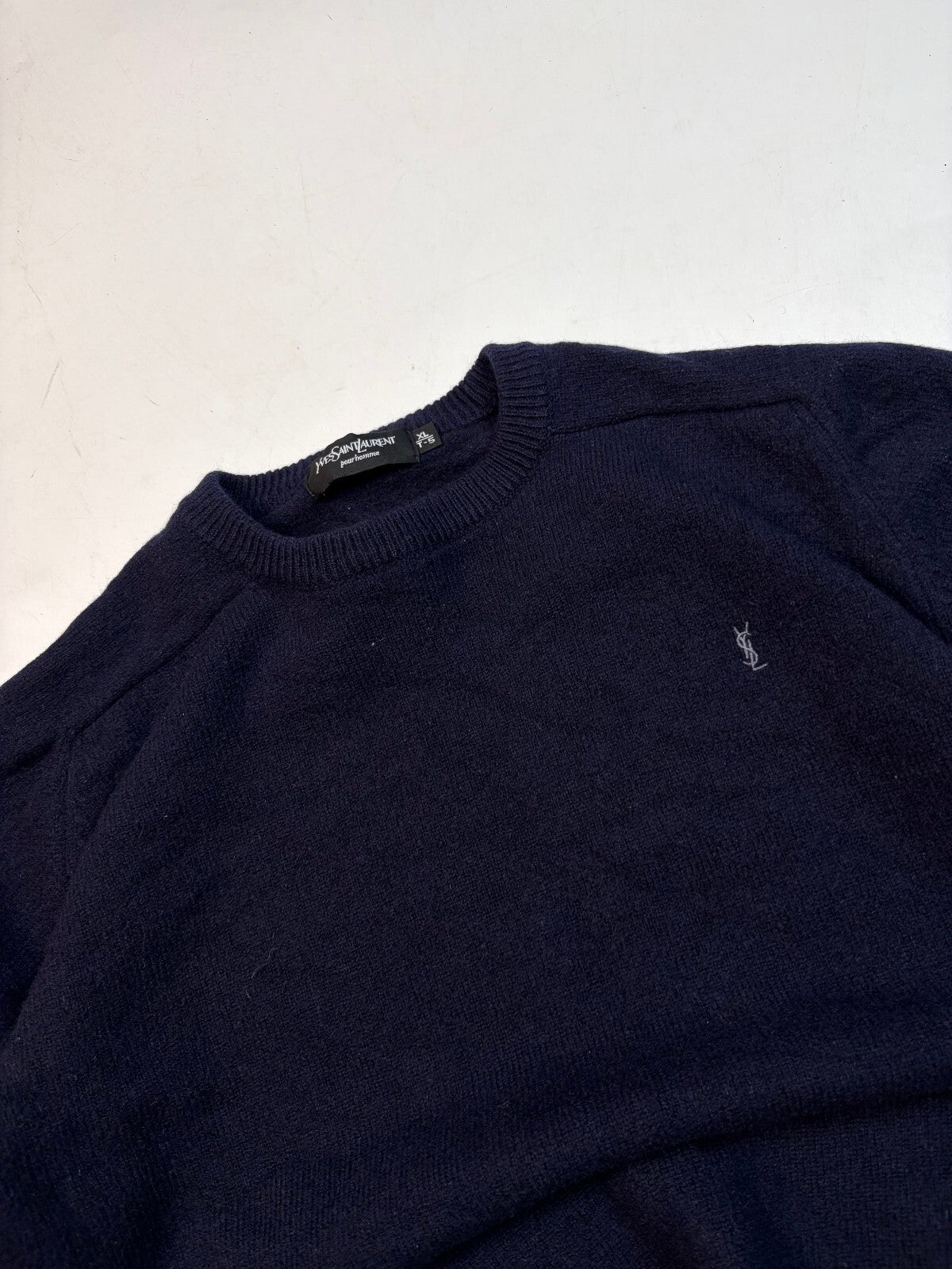 Vintage YSL Yves Saint Laurent wool knit sweater (S)