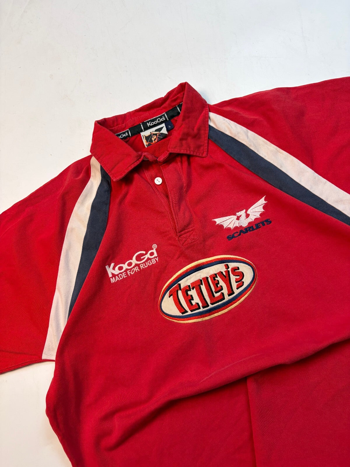 Vintage Llanelli Scarlets 2003/04 Kooga rugby shirt (L)