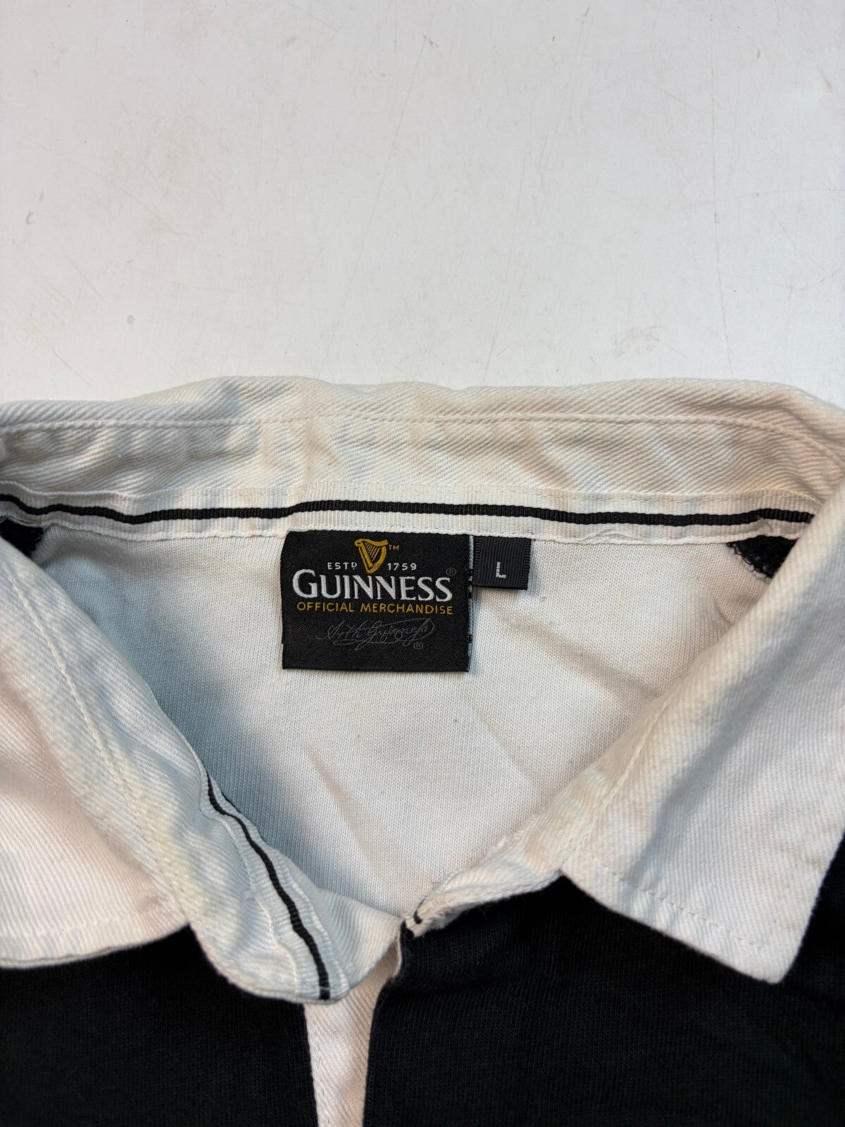 Vintage England Guinness Cotton Traders rugby shirt (L)