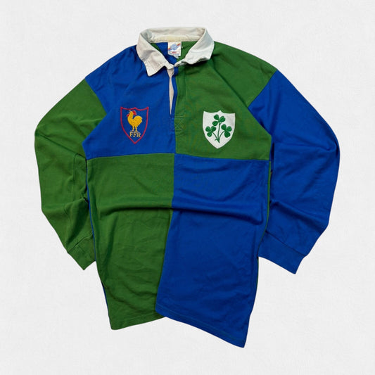 Vintage 80s France v Ireland special edition rugby union shirt (S)