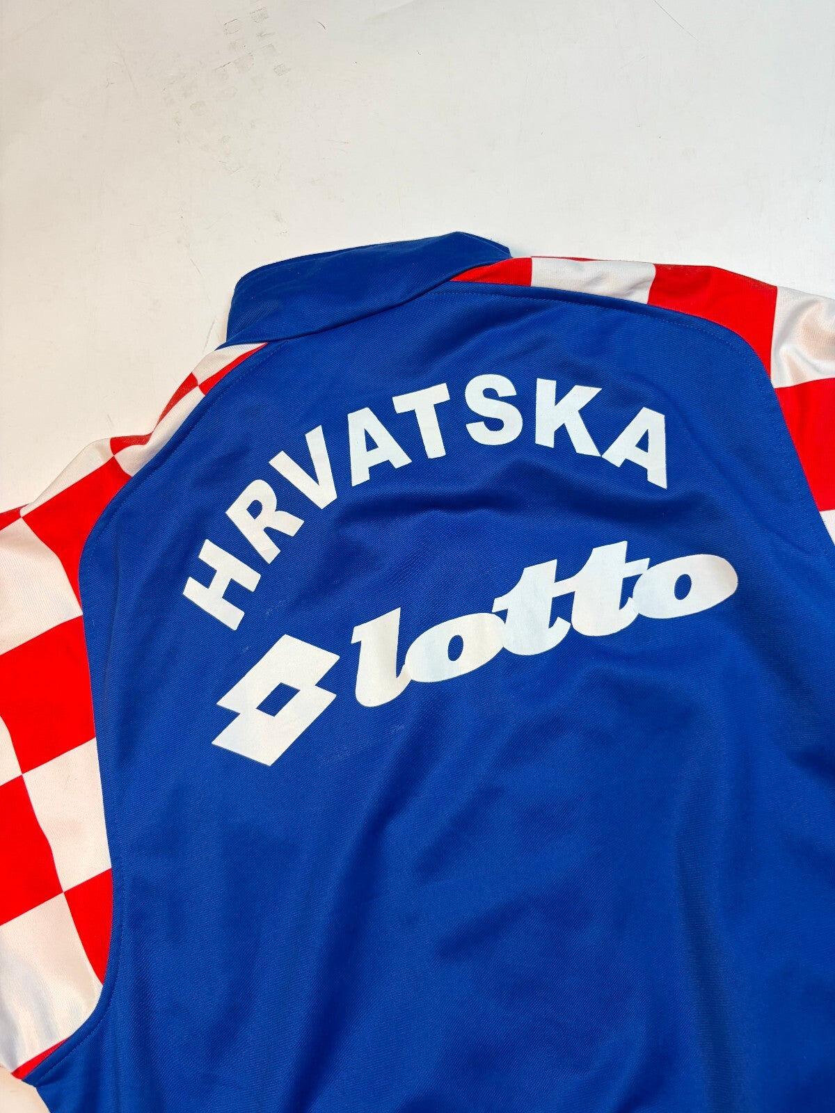 Vintage 90s Croatia 1996 Lotto football track jacket (XXL)