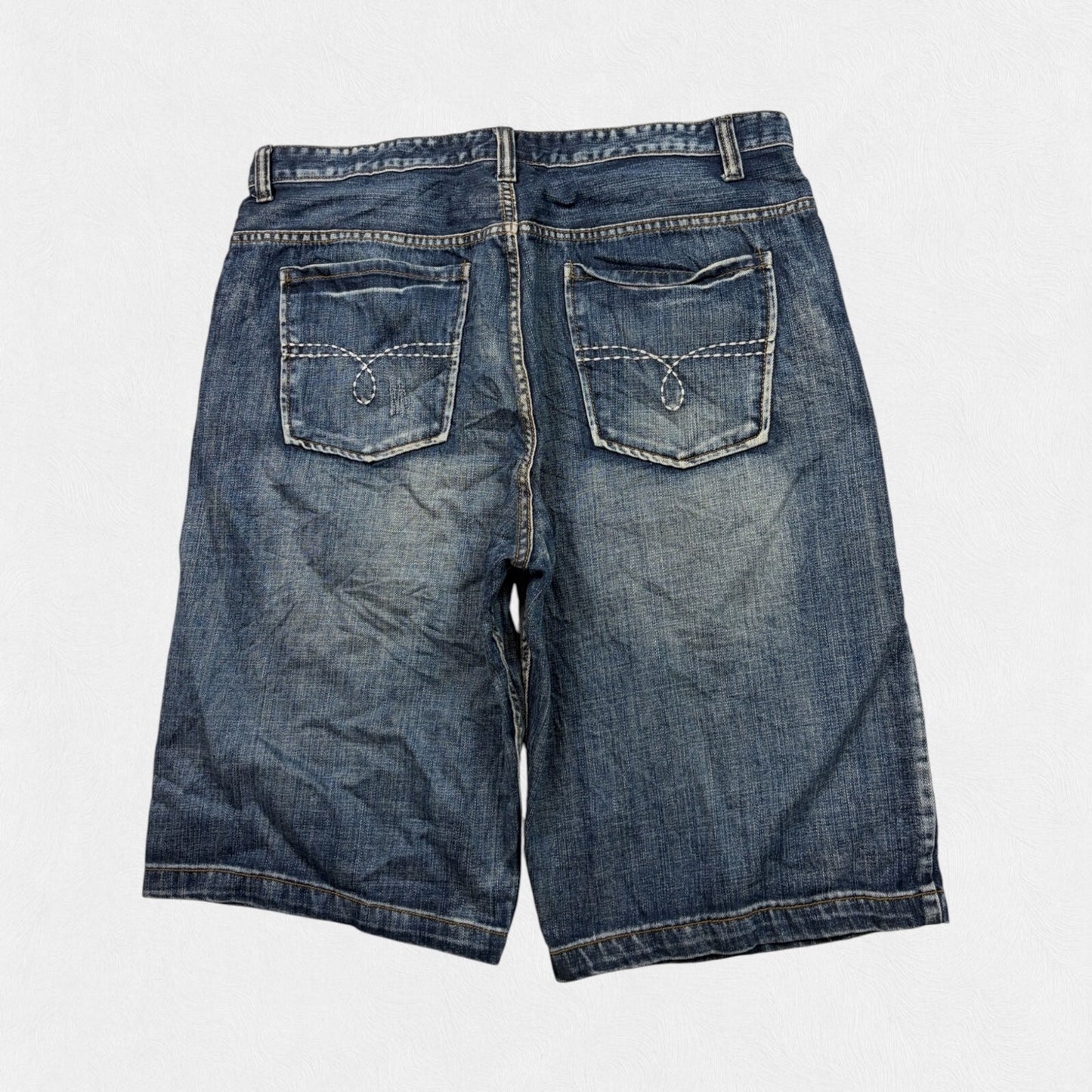 Vintage Y2K Route 66 baggy hip hop jorts (W40)